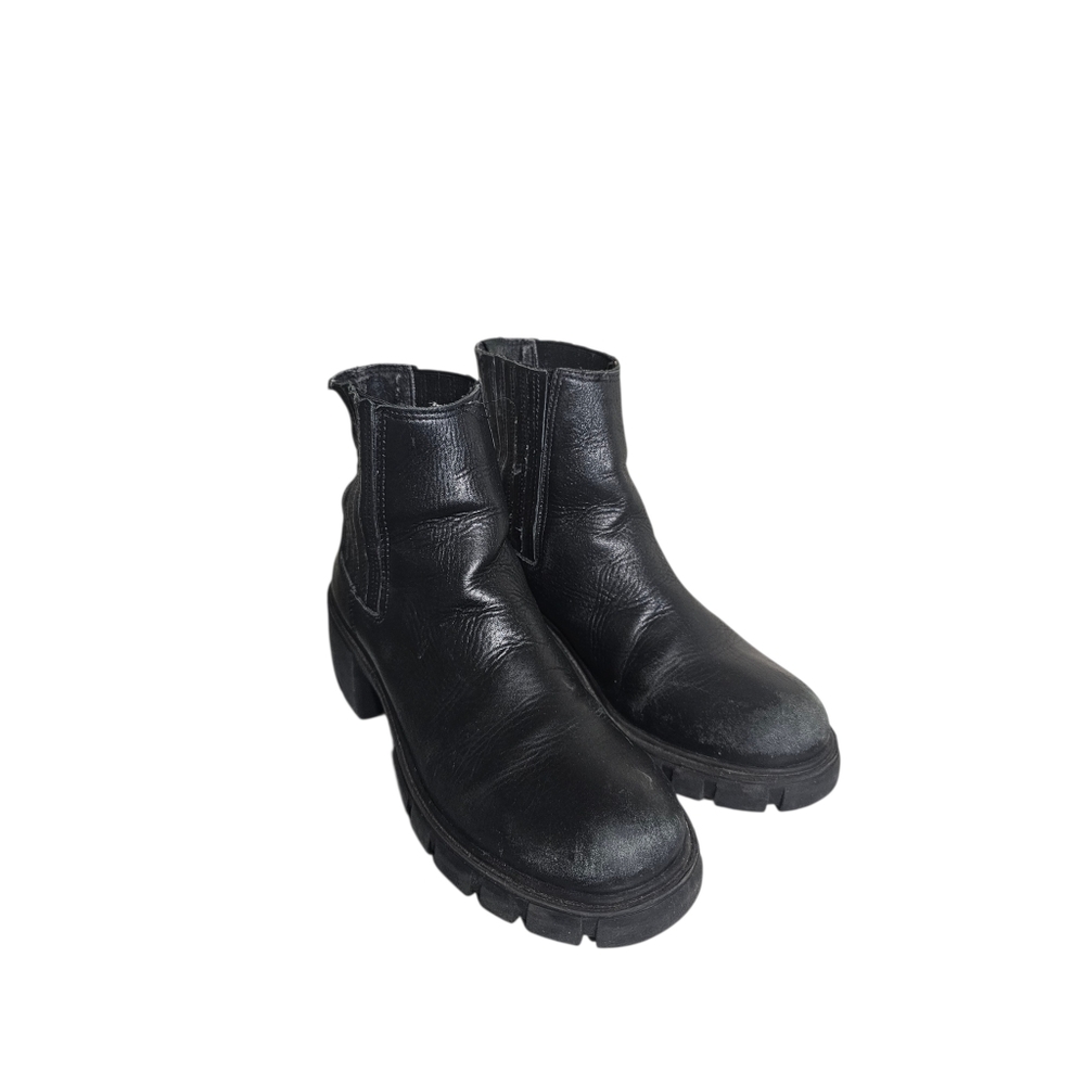 Steve Madden Rankel Bootie Black Leather 7.5